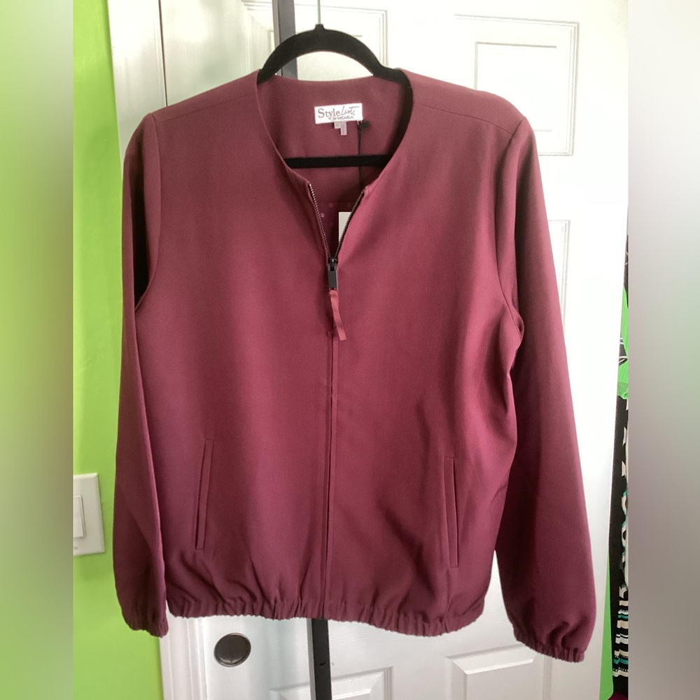 Stylist by Micaela Burgundy Jacket, size XS, NWT